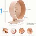 Niteangel Wooden Hamster Exercise Wheel: - Silent Hamster Running Wheel for Hamsters Gerbil Mice and Other Similar-Sized Small Pets (L)