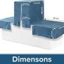 Hudson Comfort Back to Back Boat Seat Covers - Super Soft Microfiber Stretchable Fabric, Replacement Boat Covers for Damaged Seats, Blue (Back to Back Boat Seat Covers, 1, Count)