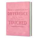 4 x Never Underestimate the Difference You Made Notebook Journal Employee Appreciation Gift, Retirement Gifts for Coworkers Colleagues-Pink