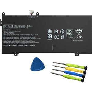 CP03XL 929072-855 Laptop Battery Replacement for Hp Spectre X360 Convertible 3-ae 13-ae0xx 13-ae000 13-ae013dx 13-ae049ng 13-ae001ng 929066-421 HSTNN-LB8E CPO3XL CP03060XL 11.55V 60.9Wh 5275mAh