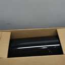 Brunswick Large, Steel, Post Mount Mailbox, Black with Brushed Nickel