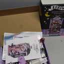 Hands Craft Kuromi Spooky House DIY Book Nook Kit  Official Sanrio Miniature Shelf Insert with Touch LED  283-Piece 3D Puzzle for Adults & Teens  Playful & Enchanting Dcor