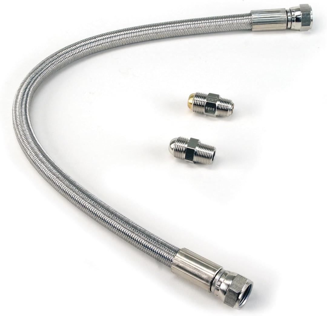 Viair 21 Stainless Steel Braided PTFE-Lined Leader Hose w/Check Valve (3/8, Swivel)