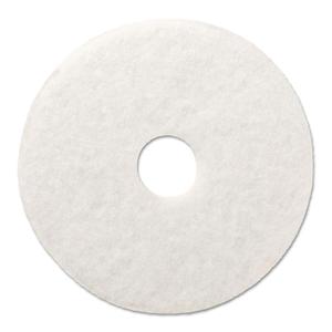 Boardwalk BWK4015WHI Standard Polishing Floor Pads, 15" Diameter, White (Case of 5)