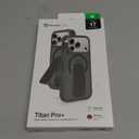 AMAZINGthing for iPhone 17 Pro Max [Titan Pro+ Case], Designed for MagSafe Accessories, 12FT Drop Proof, Magnetic Phone Cover with Built-in Kickstand, Anti Yellowing, Transparent, Black