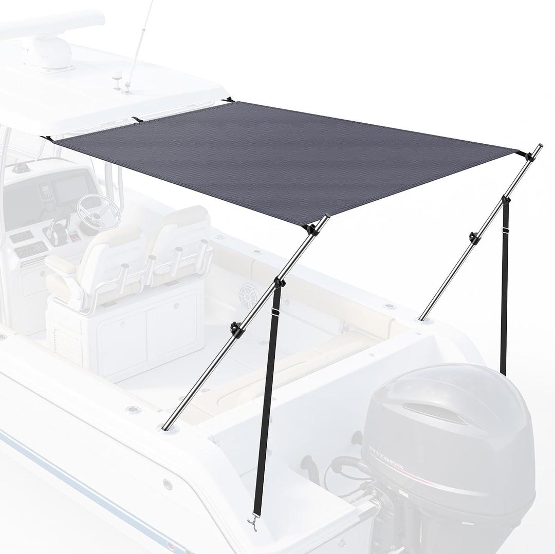 Universal T-Top Shade Extension 1400D Polyester with Adjustable Poles
