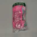 RoseSeek Girl's 3 Piece Bikini Sets Floral Halter Bars and Panties with Tie Side Mini Skirts Swimwear (Pink)