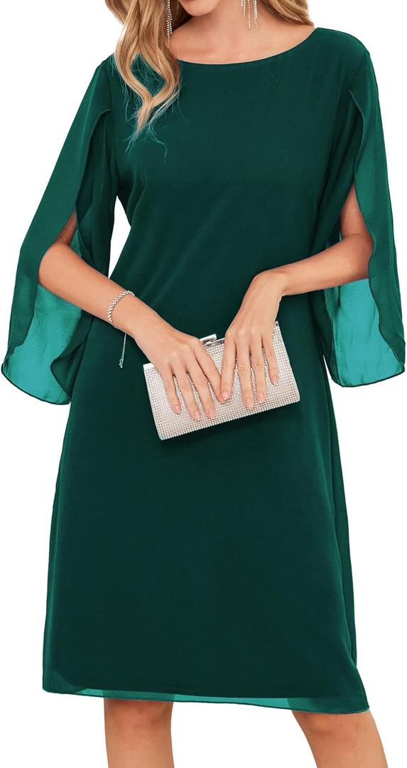 GRACE KARIN Summer Dresses for Women Formal Cocktail Dress Dark Green 14
