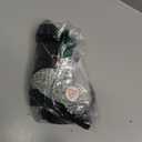 Ribbed Bras for Women Front Closure No Underwire Comfort Senior Wireless Snap Closing Bra (Black) 38D