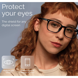 livho High Tech Blue Light Glasses - Advanced Blue Light Blocking Computer Glasses - Screen Fatigue & UV Protection, Black