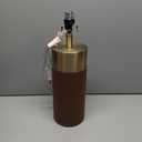 Stylecraft Natural Leather and Gold Table Lamp