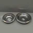 4 Pack Upgraded Chrome Drip Pans Kits Reflector Bowls Compatible for Whirlpool W10196405 W10196406 W10278125(Packed Two 6"and Two 8")