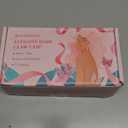 Auseibeely 6 Pcs Rectangle Tortoise Shell Claw Clip - 3.35 Inch Medium Hair Clips for Women and Girls, Non-slip Square Claw Clips for Thick/Thin Hair, Banana Jaw Clips Accessories for Gift