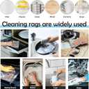 Multipurpose Wire Dishwashing Rags for Wet and Dry, Non-Scratch, Non-Odor Wire Dish Cloths, Wire Cleaning Rags Easy Rinsing Wire Dish Towels for Kitchen, Sinks, Pots (Double Layer, 6PCS)