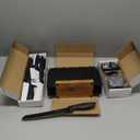 Home Hero High Carbon Stainless Steel Kitchen Knife Set - Chef Knives & Two-Stage Sharpener - Ergonomic Handles & Precision Cutting - Acrylic Cutlery Block & Easy Access Storage - 20 Pc, Black