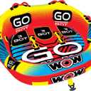 WOW Sports Go Bot 1 2 or 3 Person Inflatable Towable Cockpit Tube for Boating, 18-1050