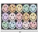 Flagship Carpets Pastel Rainbow Smileys on Notebook Educational Area Rug for Kids Room Seating Dcor, Children's Classroom, Play Carpet for Teaching and Playroom, 5' x 7'6", Multi