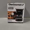 Elite Gourmet EHC4128 Automatic 4-Cup Brew & Drip Coffee Maker with Pause N Serve, Glass Carafe, Reusable Filter, On/Off Switch, Keep Warm, Water Level Indicator, Black
