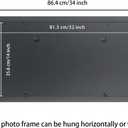 14x32 Panoramic Photo Frame Black Solid Wood Picture Frame 14x32 inch Painting Frame 14x32 inch Poster Frame(S23B1432)