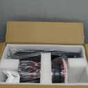 Surtime Ceiling Fans with Lights-36 Low Profile Ceiling Fan with Light and Remote/APP Control, Flush Mount, DC Reversible, LED Dimmable Black Ceiling Fans for Bedroom, Indoor/Outdoor Patio Use (Black)