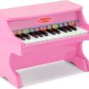Melissa & Doug Learn-to-Play Pink Piano with 25 Keys and Color-Coded Songbook, 18" x 12.7" x 11.5"