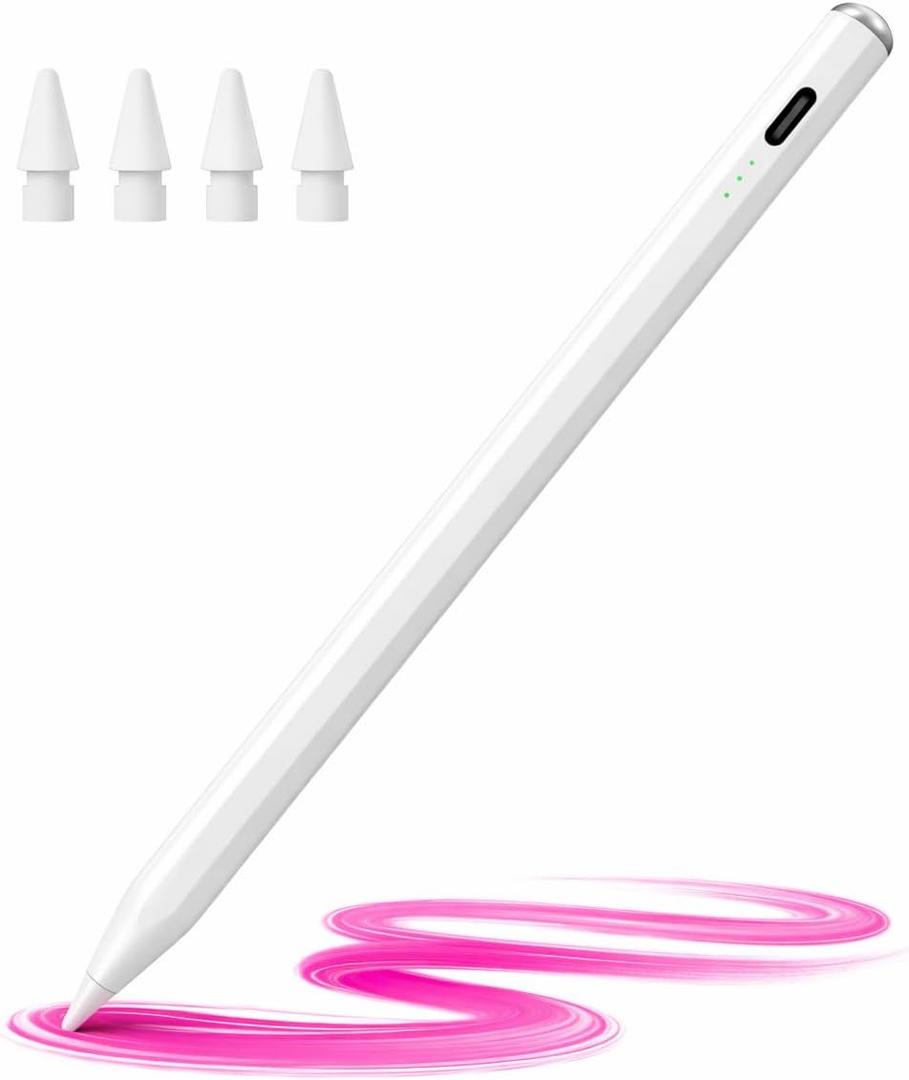 MB LuxTouch Stylus Pen 2nd Generation for 2026 iPad Pro, Magnetic Pencil with Palm Rejection, Tilt Sensitivity, High Precision Rechargeable Pen for Drawing, Writing, Note-Taking
