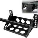 Heavy-Duty Metal Battery Mounting Tray Box, Universal Steel Bolt-In Bracket for Cars, Trucks, Boats, RVs, Trailers - Fits Batteries up to 10.63" x 7.06" x 7.5", Anti-Corrosion, Easy Installation