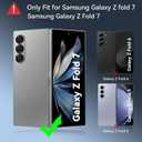 Hensinple for Samsung Galaxy Z Fold 7 Case Magnetic,Z Fold 7 Case [Compatible with MagSafe] Translucent Matte Military Grade Drop Proof Protection Shockproof Hard PC Rugged Phone Cover(Blue)