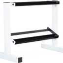 Cap Barbell Two Tier Dumbbell Rack (White - 24 Inch)
