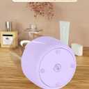 Anylady Makeup Brush Holder 360 Rotating, [Upgrade & with Cover] Makeup Brush Organizer for Vanity Countertop Bathroom (Purple)