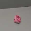 HEETA Scalp Massager Hair Growth, Soft Silicone Scalp Scrubber Shampoo Brush for Exfoliation, Dandruff Removal Head Massage Stress Relax, Wet & Dry Use for Thick Thin Curly Hair Care, Cherry Pink