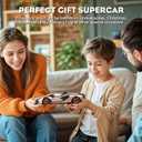 MIEBELY Lamborghini Remote Control Car, 1:16 Scale Lambo Toy Car 7.4V 500mAh Officially Licensed 12Km/h Rc Cars with Led Light 2.4Ghz Model Car for Adults Boys Girls Birthday Ideas Gift (Champagne)