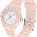 Women's Sport Waterproof Nurse Minimalist Simple Analog Watch - Casual Ladies Watch in Rose Gold Pink