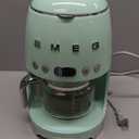 Smeg 50's Retro Style Aesthetic Drip Coffee Machine with 10 Cup Glass Carafe, Auto Start Feature, Keep Warm Plate, and Two Coffee Strength Settings (Pastel Green)