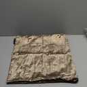 Phantoscope Pack of 2 Sparkling Velvet Geometric-pattern Throw Decorative Pillow Cover Soft Gold Glitter Square Cushion Cover Pillowcase for Couch Bed and Chair, Dark Brown, 18 x 18 inches, 45 x 45 cm