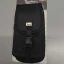Reiko Vertical Rugged Pouch with Buckle Clip in Black (6.1X3.2X0.7 Inches)