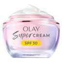 Olay Super Cream with Sunscreen SPF 30, Lightweight Face Moisturizer with Sun Protection, 5-in-1 Skin Care Benefits - Hydrating, Brightening, Firming - Niacinamide, Vitamin C, Collagen Peptide, 1.7 oz