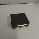 PATIKIL 140 Sheets Leather Sticky Notes Holder, 10in Post Notes Holder Storage Box Desktop Mini Square Case Business Card Holder Memo Pad Organizer for Desk Home Office Notebook, Black