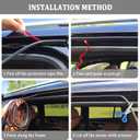 52.5Ft Car Door Seal,Thickened Rubber Automotive Weather Stripping for Hoods,Trunks,Windows,Universal Soundproof Car Weather Stripping Car Accessories for Most Car,Truck,SUV (52.5Ft)