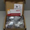 HOLKIE Caster Wheels 3 inch Locking Stem Casters, 3/8" -16 x 1-1/2" (Stem Diameter 3/8", Stem Length 1-1/2") Threaded Stem Casters Swivel Casters Set of 4 Heavy Duty Castors Black