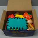 100 PCS Cutting Play Food Toy for Kids Kitchen, Pretend Food Toys for Toddlers, Play Kitchen Toys Accessories with 2 Baskets, Fake Food/Fruit/Vegetable, Birthday Gifts for 3 4 5 Years Old Boys Girls (Blue)