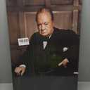 WIOLPC Winston Churchill HD Poster Canvas Wall Art Posters For Room Aesthetic And Decor Poster For Living Room Bedroom Office Decor 16x24inch(40x60cm) Frame-style