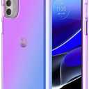 for Moto G Stylus 5G 2022 Case, XT2215DL Case, Clear Cute Gradient Phone Case Slim Anti Scratch Flexible TPU Cover Shockproof Protective Case for Motorola Moto G Stylus 5G 2022 (Purple/Blue)