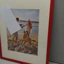 decorUhome 16x20 Picture Frame, Display Pictures 11x14 with Mat or 16x20 without Mat, Wall Hanging Poster Frame, Red, 1 Pack
