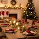 12 Pcs Christmas Garlands with Red Berry Holly Leaves Evergreen Pine Needle 6.6 Feet Red and Green Christmas Banner Xmas Hanging Garland for Home Windows Wall Mantel Fireplace Decor