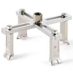 Orion Motor Tech Fuel Pump Removal Tool, 3.3" to 7.2" 4-Jaw Fuel Pump Lock Ring Tool, Heavy-Duty Fuel Pump Ring Removal Tool with 1/2" Drive, Adjustable Plastic Fuel Pump Remover Wrench for Car SUV