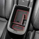 EDBETOS Center Console Organizer Tray Compatible with 2024 2025 2026 Chevy Trax Accessories LS 1RS LT 2RS ACTIV Interior Secondary Armrest Storage Box Insert Tray, Red