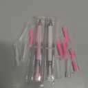 PATIKIL Diamond Art Pen with Wax, 2 Pcs Fine Point Diamond Art Accessories Refillable Wax Pen with 20 Pcs Wax for Diamond Art Nail DIY Craft, Pink and White