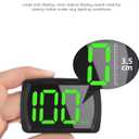 GPS Speedometer,Digital Speedometer for Car,Car Accessories Universal HUD MPH Speed Meter,Heads Up Display with LED Large Font,Suitable for Most Cars,Trucks,Boats,Motorcycles,SUVs Etc