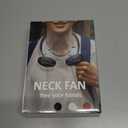 Neck Fan - 2600mAh Battery Operated Hands Free Fan, Portable Hang Around Neck Fans for Fishing, Camping, Hiking, Working, USB Powered, Over 12 Hours Cooling (Black)